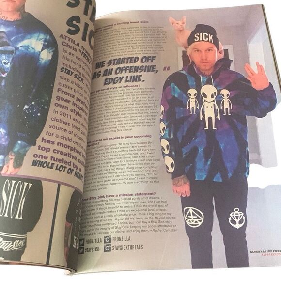 Pre Owned Alternative Press AP March 2017 Issue #344.2 Hey Violet Ink Master Rya - Picture 3 of 7